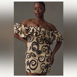 NWT Anthropologie The Wolf Gang Mirador Linen Mini Dress Sz XL